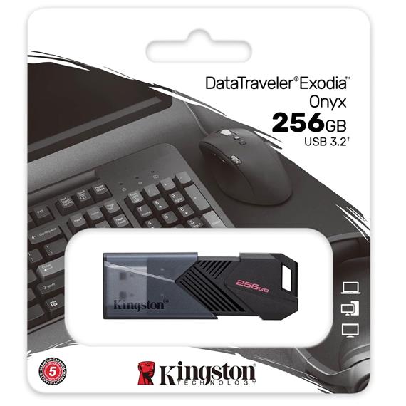 Memoria USB 256GB 3.2 Kingston Datatraveler Exodia Onyx (DTXON)