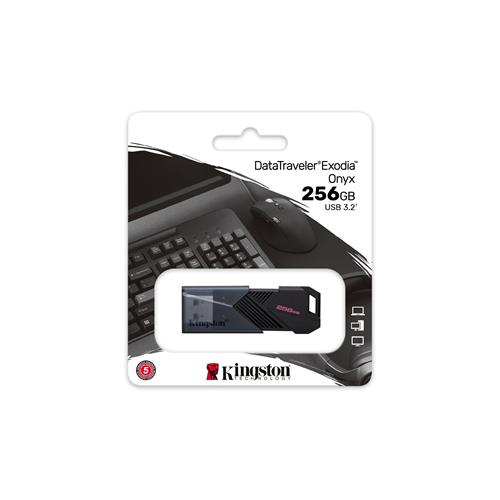 Memoria USB 256GB 3.2 Kingston Datatraveler Exodia Onyx (DTXON)