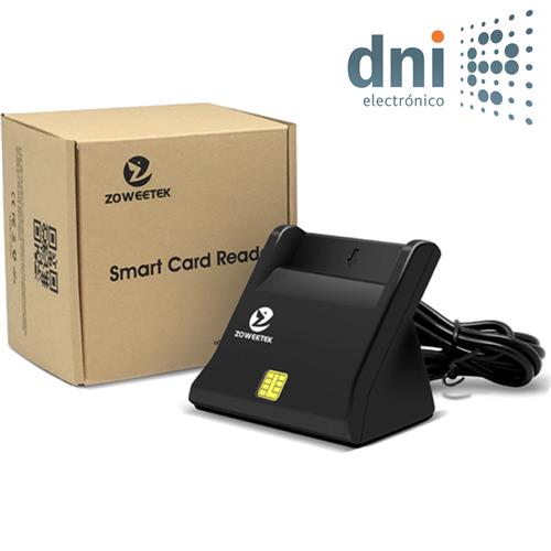 Zoweetek Lector de DNI, tarjetas inteligentes y SIM (12026-10)