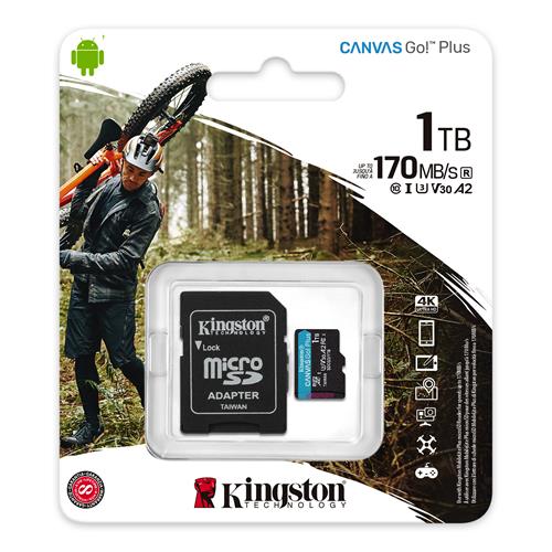 Memoria Micro SDXC 1 TB Kingston Go Plus 170R A2 U3 V30