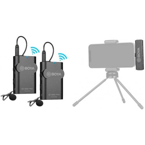 BOYA BY-WM4 PRO K4 Sistema de micrófono inalámbrico 2.4G Lightning