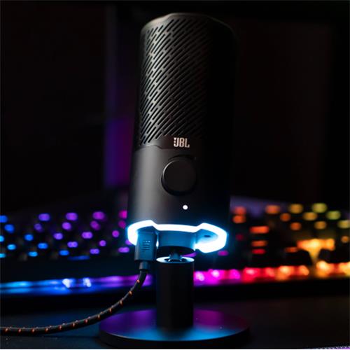 Jbl Quantum Stream Micrófono condensador doble cápsula RGB
