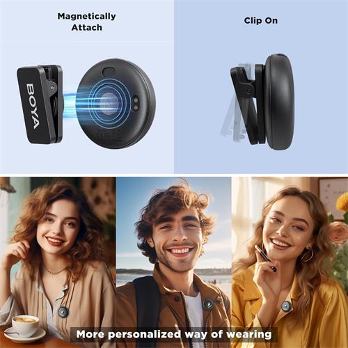 BOYA Omic-D Micrófono Inalámbrico Compacto 2.4GHz Lightining Negro