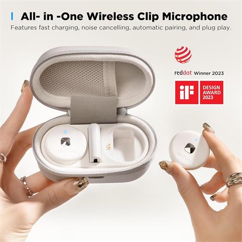 BOYA Omic-U Micrófono Inalámbrico Compacto 2.4GHz Tipo-C Blanco