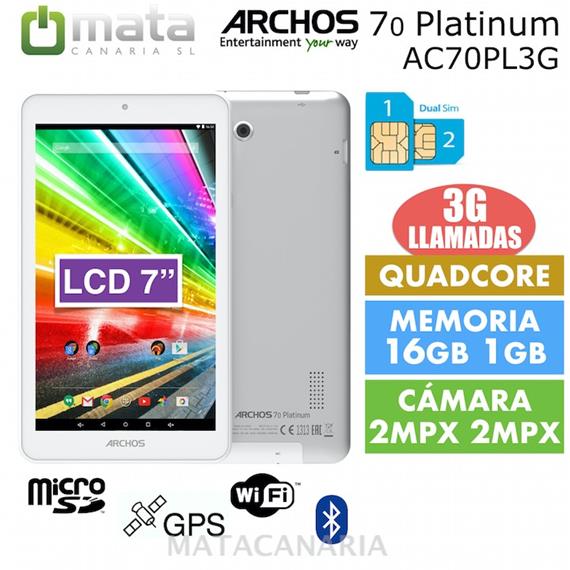 ARCHOS 503308 70 PLATINUM 3G 16GB