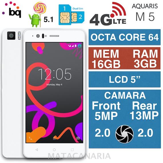 BQ AQUARIS M5 DUAL SIM WHITE