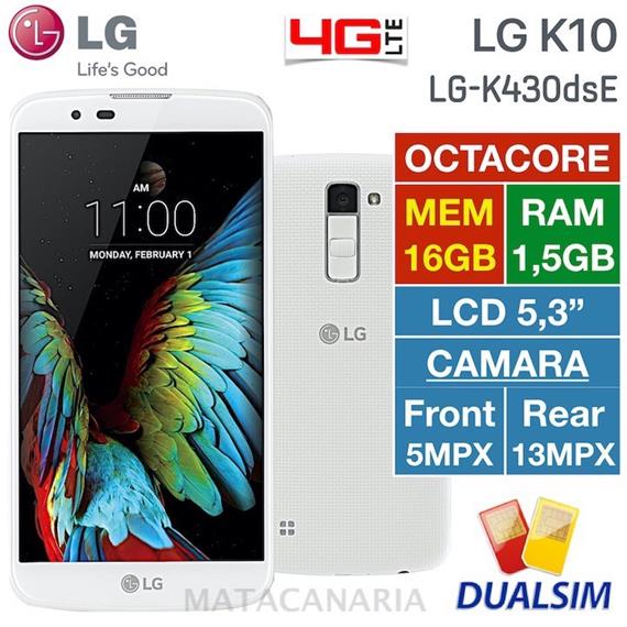 LG K430 DS 4G K10 16GB WHITE