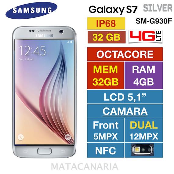 SAMSUNG G930F S7 4G 32GB SILVER