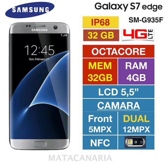 SAMSUNG G935F S7 EDGE 32GB SILVER