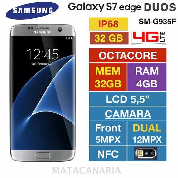 SAMSUNG G935F S7 EDGE DS 32GB SILVER