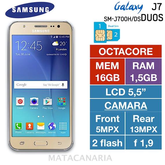 SAMSUNG J700 J7 DS 3G GOLD