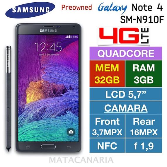 SAMSUNG N910F NOTE 4 32GB PREOWNED