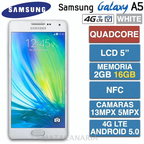 SAMSUNG SM-A500 A5 4G 16GB DS WHITE