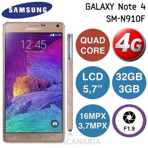 SAMSUNG SM-N910 NOTE 4 4G 32GB GOLD