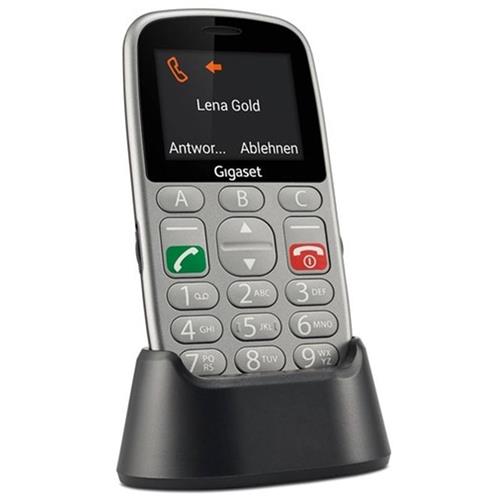Gigaset GL390 2.2" Teléfono para mayores Gris Inglés; Francés; Danés; Italiano; Alemán; Noruego; Sueco