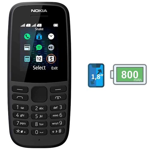 Nokia 105 Ds 4 Th Edition Negro (TA-1174)