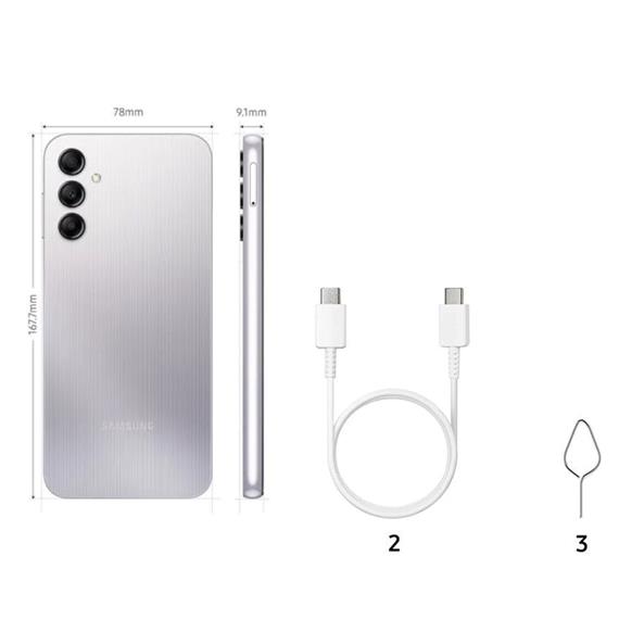 Samsung Galaxy A14 6.6" 4GB 128GB Plata (SM-A145R)