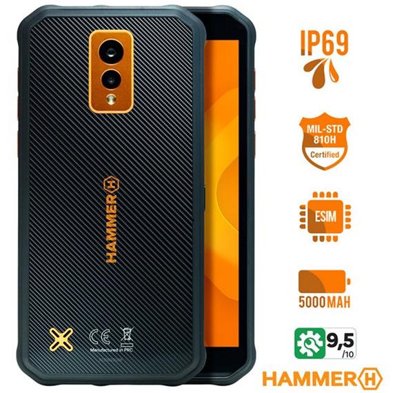 Hammer Energy X 5.5" IPS HD+ 4GB 64GB NFC Negro/Naranja