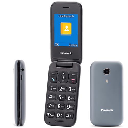 Panasonic KX-TU400 Móvil para mayores con Botón SOS Gris