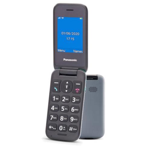 Panasonic KX-TU400 Móvil para mayores con Botón SOS Gris