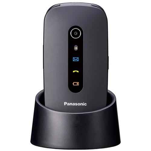 Panasonic KX-TU466EXBE Móvil Senior GPS y Base de Carga Negro