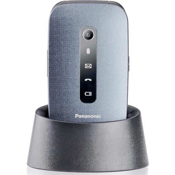 Panasonic KX-TU550EXC Móvil Senior con Base 4G Azul