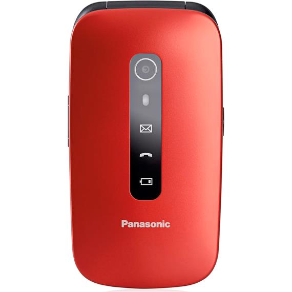 Panasonic KX-TU550EXB Móvil Senior con Base 4G Rojo