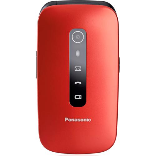Panasonic KX-TU550EXB Móvil Senior con Base 4G Rojo