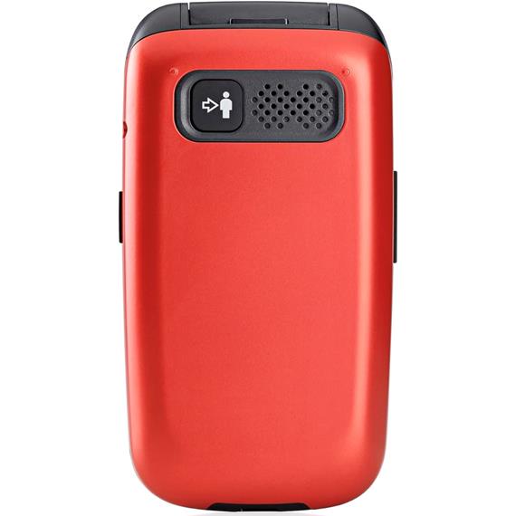 Panasonic KX-TU550EXB Móvil Senior con Base 4G Rojo