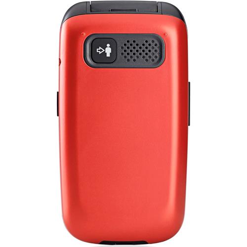 Panasonic KX-TU550EXB Móvil Senior con Base 4G Rojo