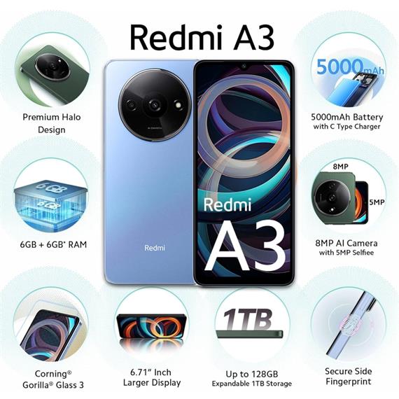 Xiaomi Redmi A3 6.7" 3GB 64GB Star Blue