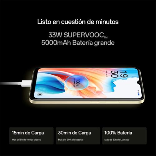 Oppo A38 6,56" HD+ 4GB 128GB 50MP/5MP Glowing Black