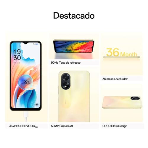 Oppo A38 6,56" HD+ 4GB 128GB 50MP/5MP Glowing Gold