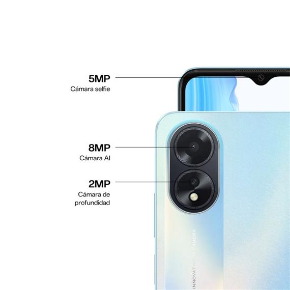 Oppo A18 6,56" HD+ 4GB 128GB 8MP/5MP Glowing Black