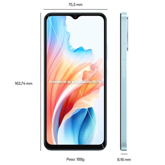 Oppo A18 6,56" HD+ 4GB 128GB 8MP/5MP Glowing Blue