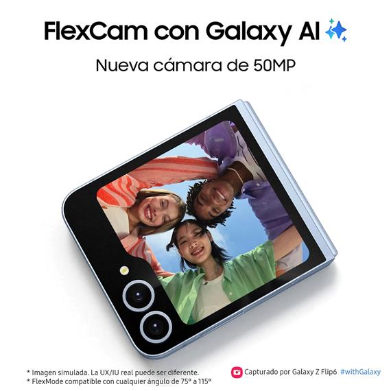 Samsung Galaxy Z Flip 6 5G 12GB 256GB Plata Sombra (SM-F741B)