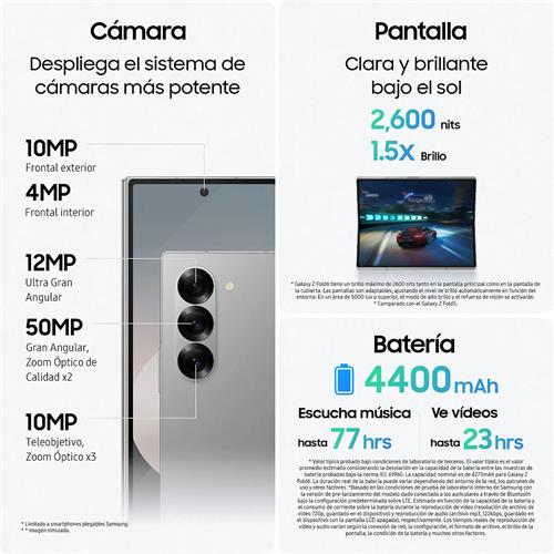 Samsung Galaxy Z Fold 6 5G 12GB 512GB Azul Marino (SM-F956B)