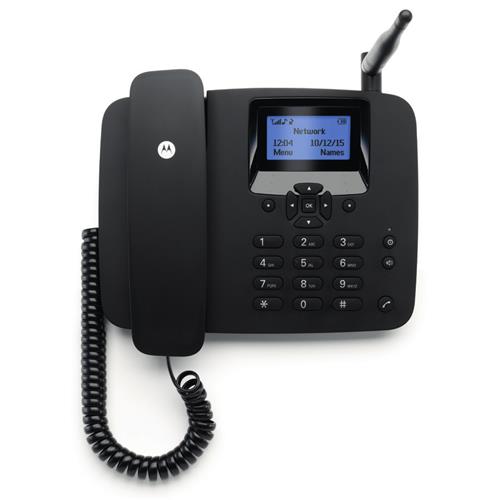 Motorola Fw200L Teléfono Fijo Con Sim GSM Negro