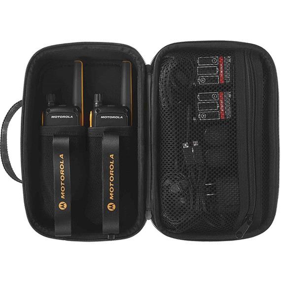Motorola T82 Extreme Twin Walkie Talkies alcance 10KM Pack 2 Negro y Amarillo