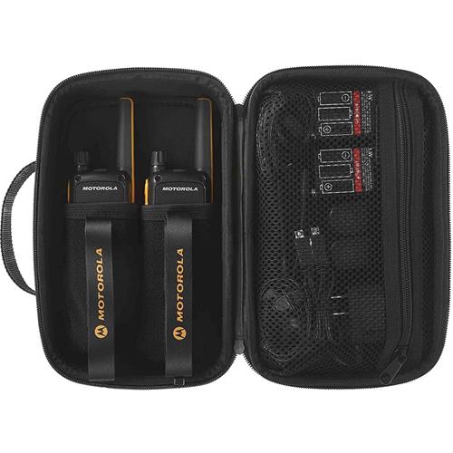 Motorola T82 Extreme Twin Walkie Talkies alcance 10KM Pack 2 Negro y Amarillo