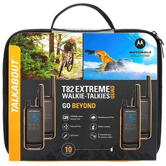 Motorola T82 Extreme Quad Pack 4 Black Yellow