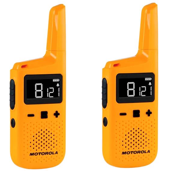 Motorola T72 Walkie Talkie IP54 con alcance de 8KM Orange con Cargador