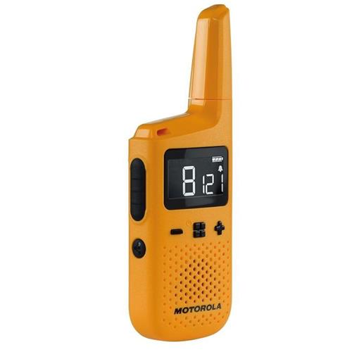 Motorola T72 Walkie Talkie IP54 con alcance de 8KM Orange con Cargador