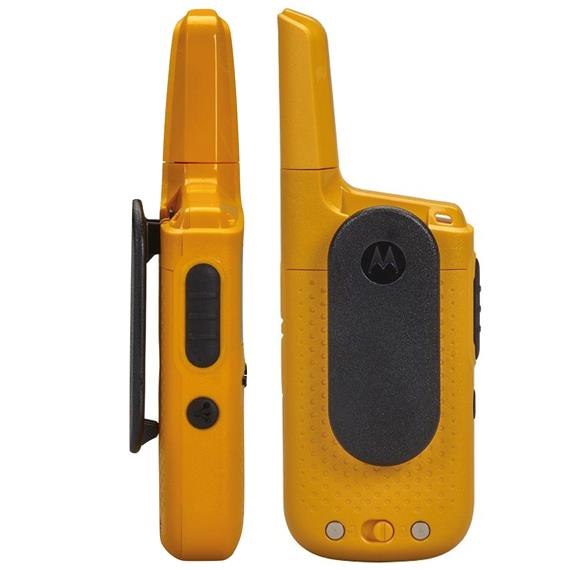 Motorola T72 Walkie Talkie IP54 con alcance de 8KM Orange con Cargador