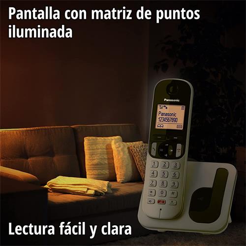 Panasonic KX-TGC252SPS Teléfono inalámbrico Duo Gris/Negro
