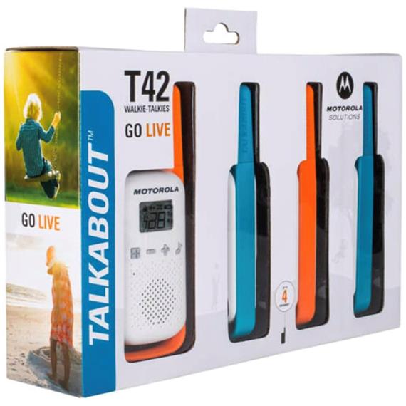 Motorola T42 Quad Pack Multicolor Pack de 4 unidades