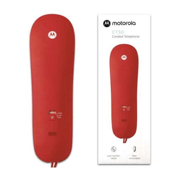 Motorola CT50 Teléfono Fijo Góndola Rojo