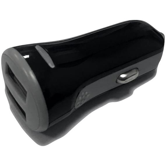 LOGICELL CARGADOR COCHE 2.0AH 2X USB 12-24V NEGRO (AST-CR015)
