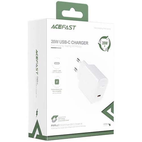 Cargador USB-C 20W Acefast A1 Blanco