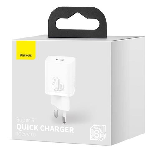 Baseus CCSUP-B02 Cargador USB-C 20W Blanco